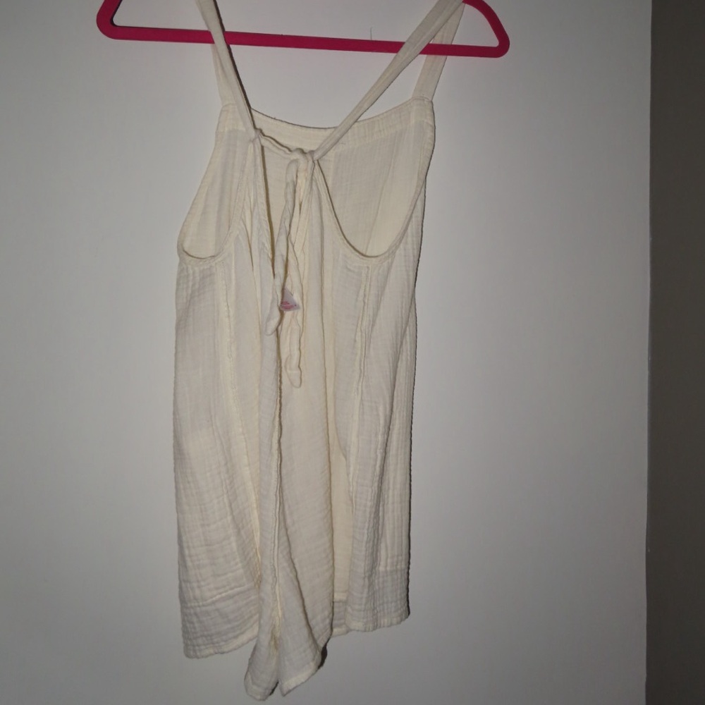 Cream beach coverup